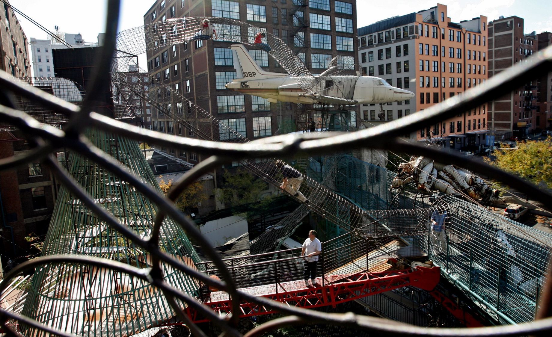 Outside play area at City Museum
